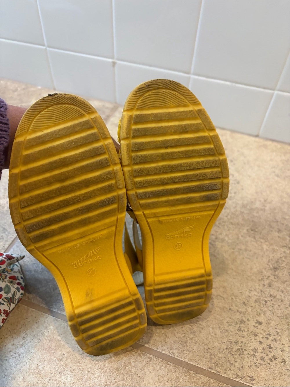 Dansko Yellow Roxie Sandals - Picture 7 of 7